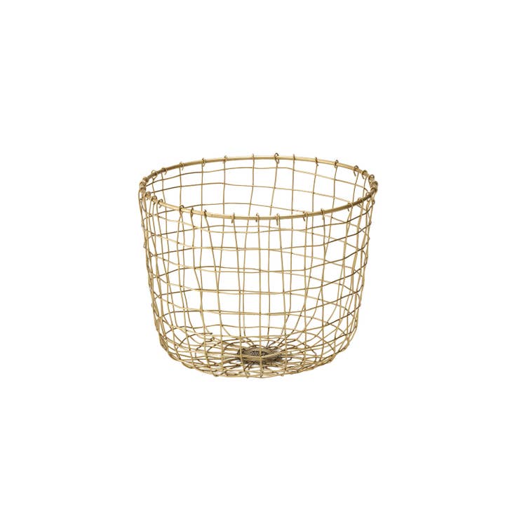 Fog Linen Work – wholesale Korg – Trådkorg rund (M)