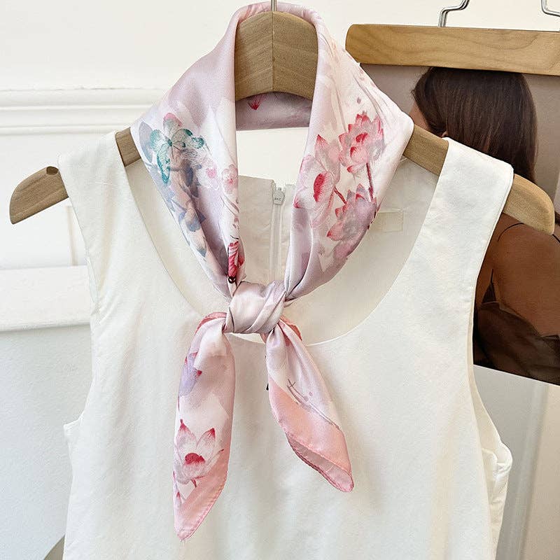 VividLux – wholesale Scarf – Women's – Neck Tie Square Scarf _AL-93114810