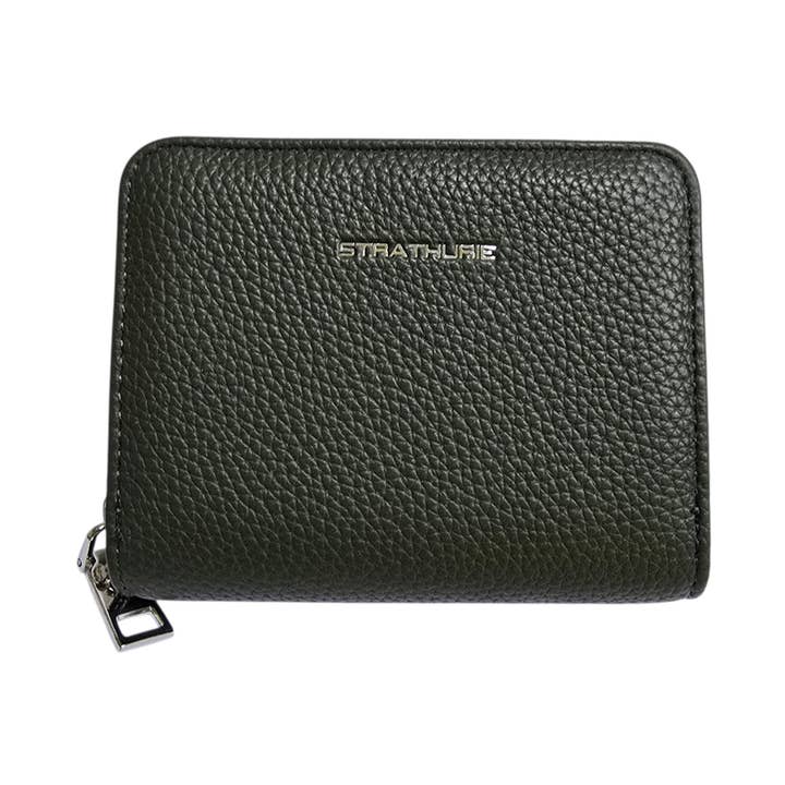 Monedero de Mujer de Imitación de Cuero Strathurie Verde Oliva para venta al por mayor de Strathurie