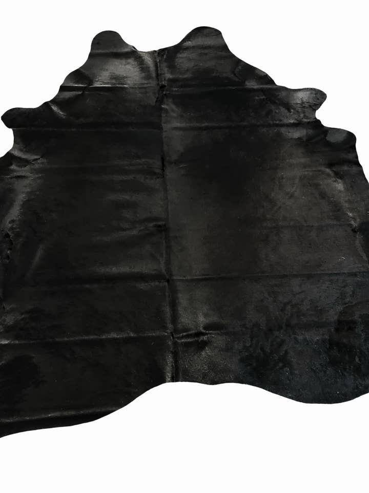 Midnight Black Hide Rug for wholesale by Charlie Leather