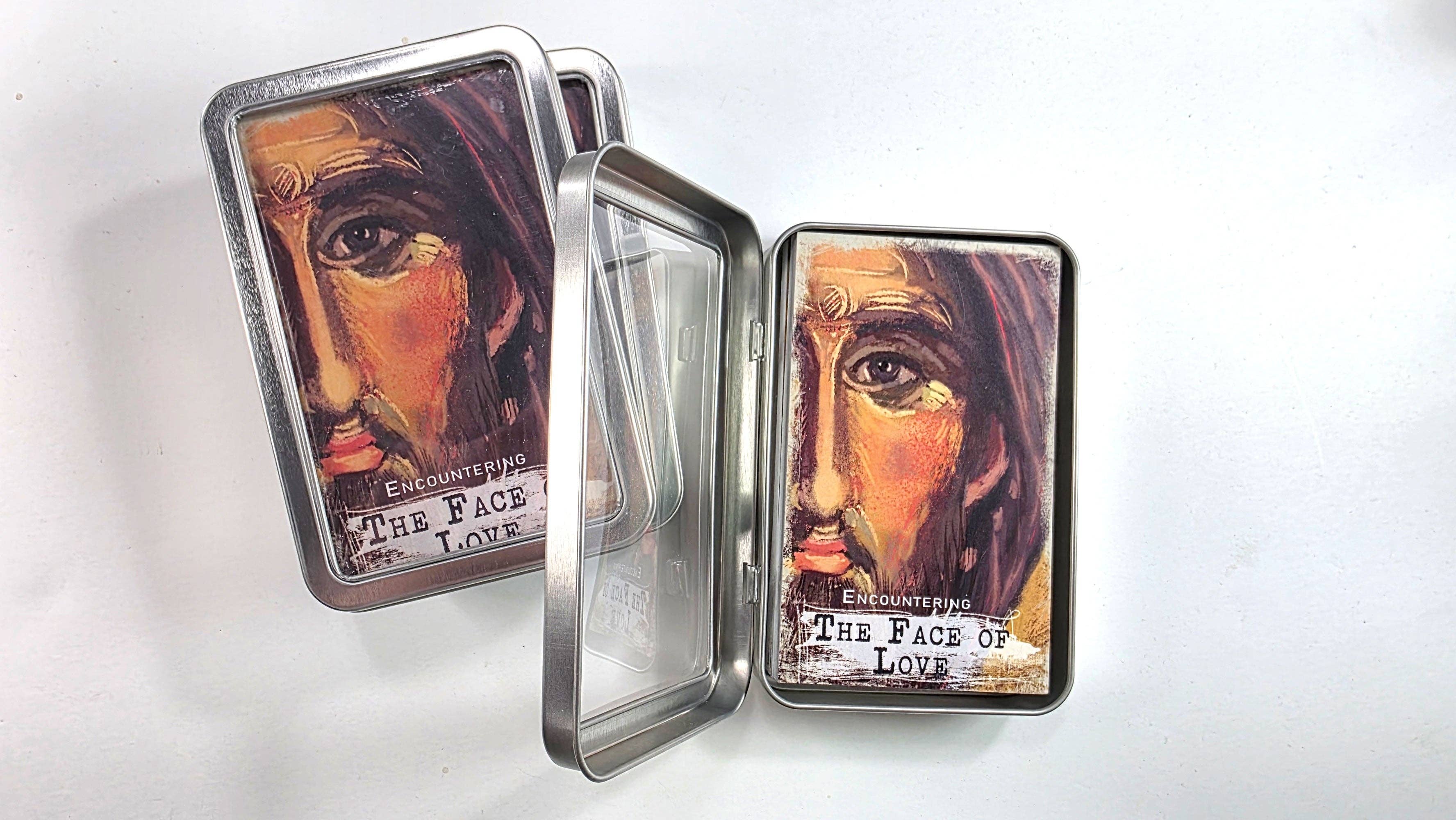 Open Journey - Wholesale Religious Card - The Face of Love - set of 45 Bible Journaling Cards with prompts and Bible verses5