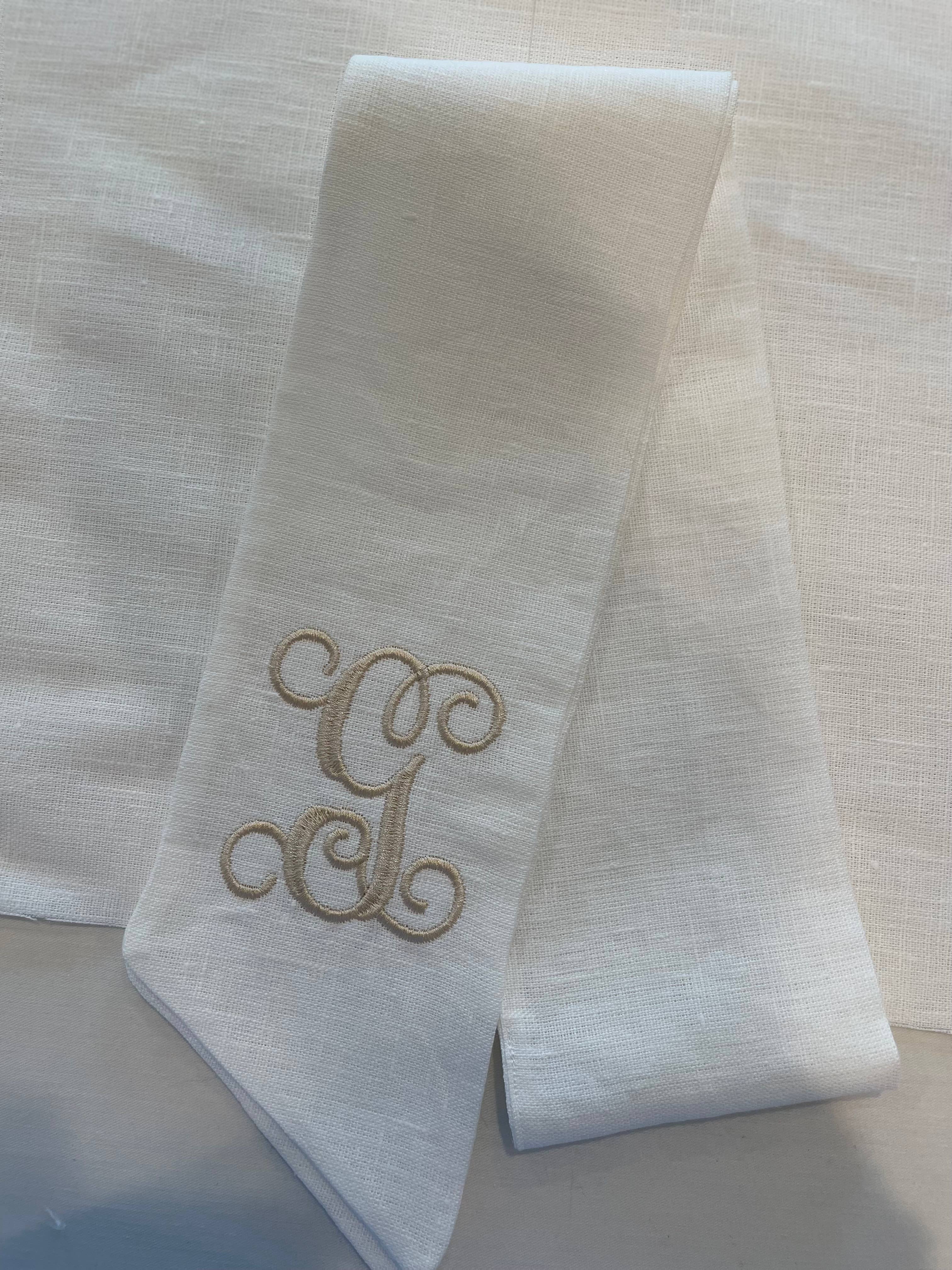 Morgan Sartain Home - Wholesale Door Hanger - Ivory Linen Wreath Sash5