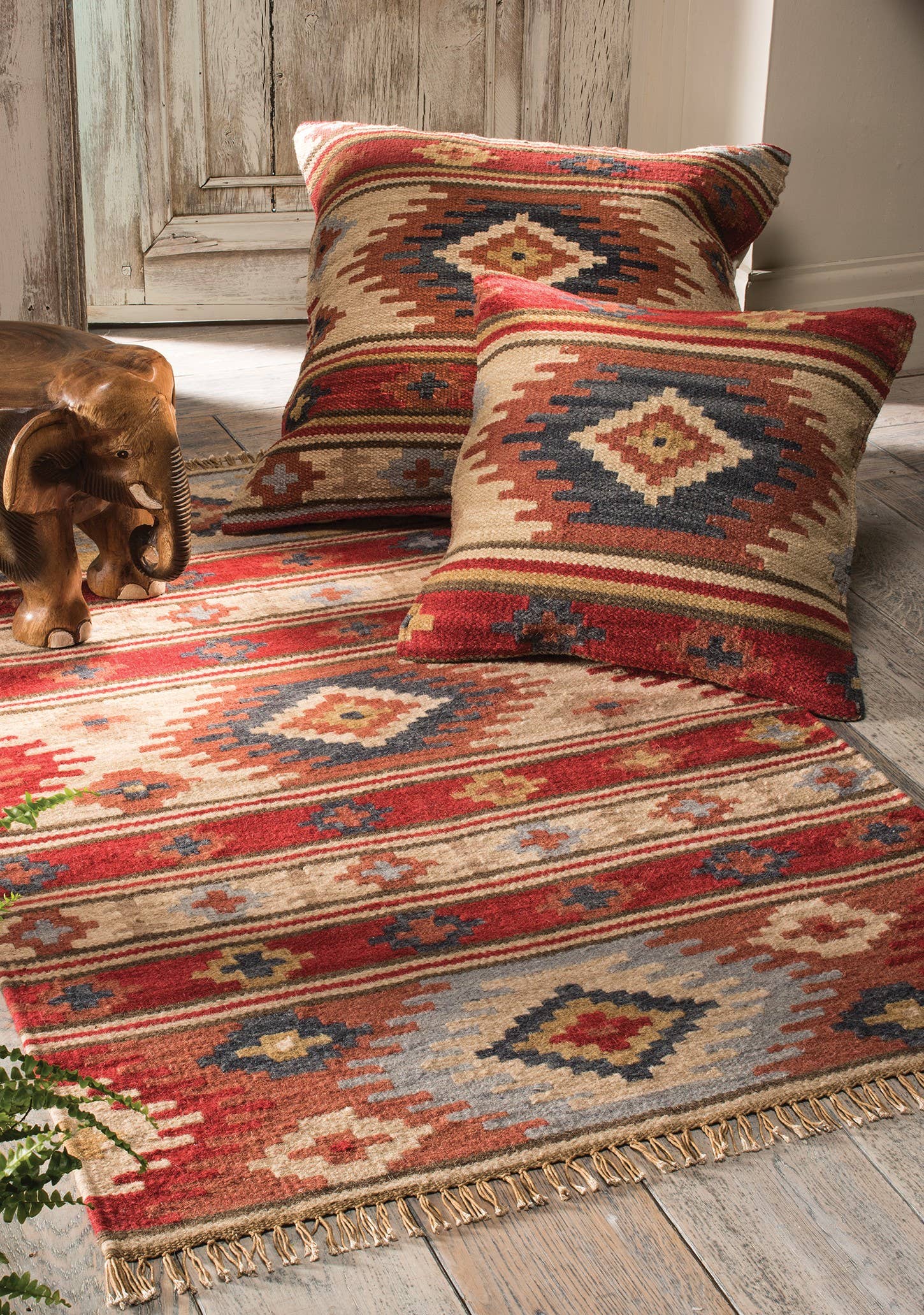 Namaste - Vente Housse de coussin - Grande housse de coussin Kashi Kilim1