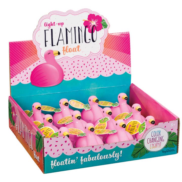 Toysmith - Wholesale Bath Toy - Baby - Light-Up Flamingo Float Bath Flamingo, Bath Duck