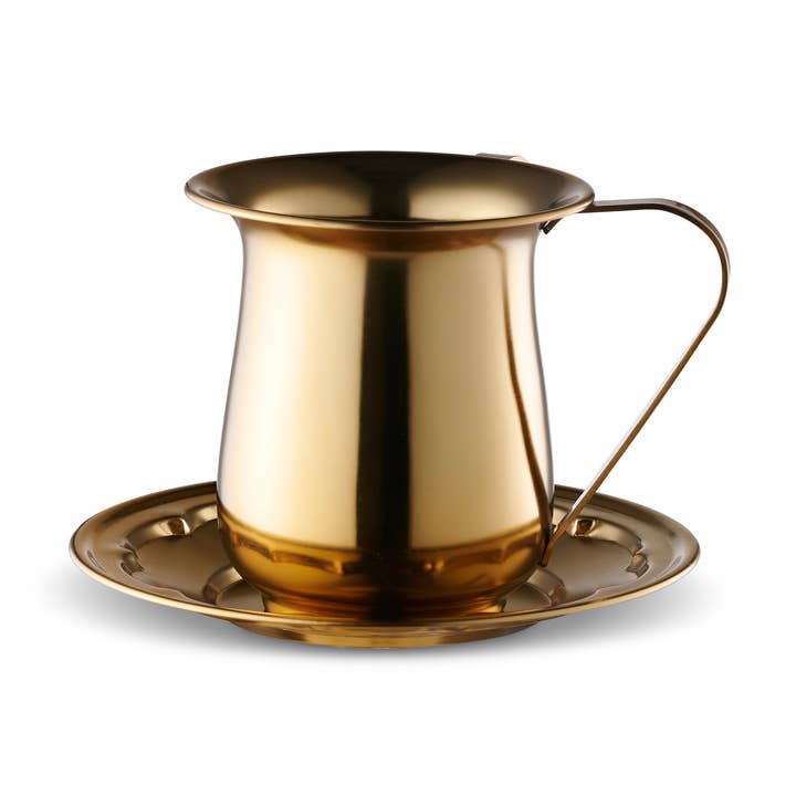 Gobelet de lavage avec assiette pour la vente par A&M Judaica And Gifts