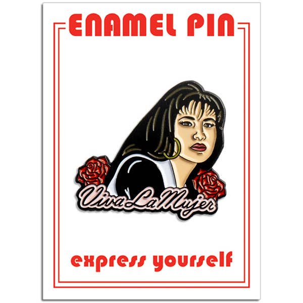 THE FOUND - Wholesale Lapel Pin/Button - Selena Viva La Mujer Pin