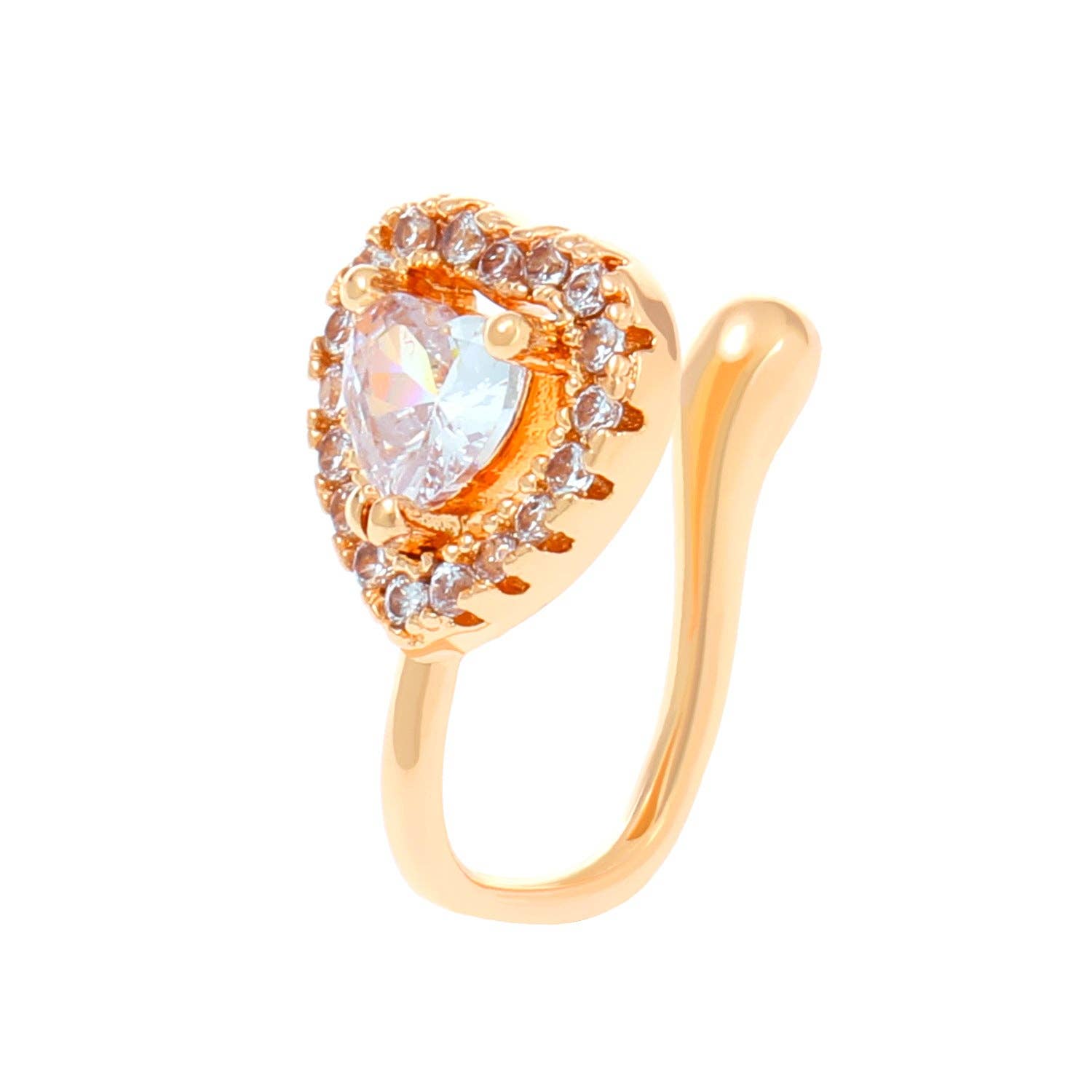 SALINA TRADING INC - Wholesale Neusring - U-vorm Ster Hart Kroon Niet-piercing Neusring6