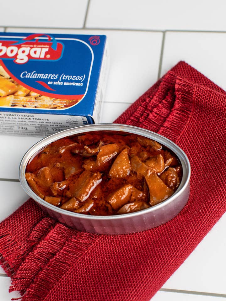 Bogar Squid Pieces In Tomato Sauce for wholesale by Tinmonger
