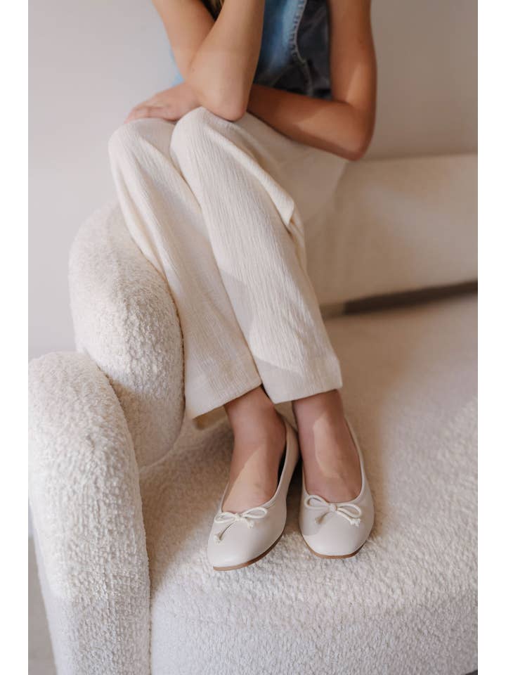 Miss Sadie Ballet Flat in Bone - Kids for wholesale on Faire