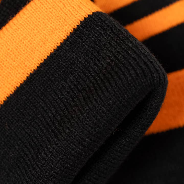 OddBalls - Wholesale Beanie - Unisex - Orange | Black - Bobble Hat1