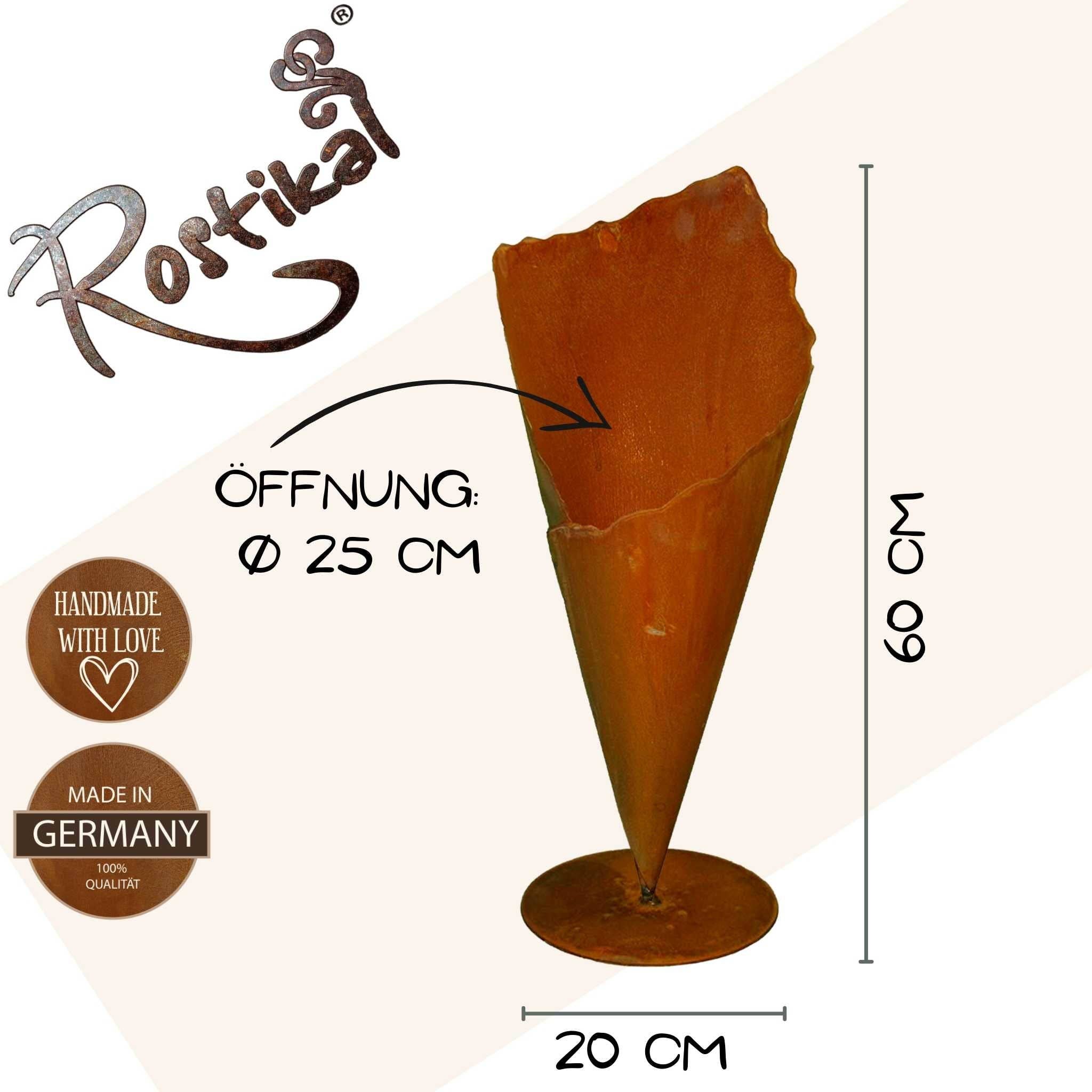 Rostikal – wholesale Plant pot – Rust plant bag Edelrost garden decoration metal plant bag1