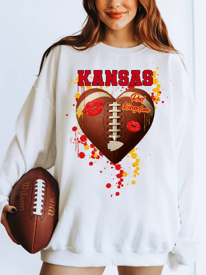 Heart KC T-shirt, tank, sweatshirt, long sleeve for wholesale by By Jodi LLC