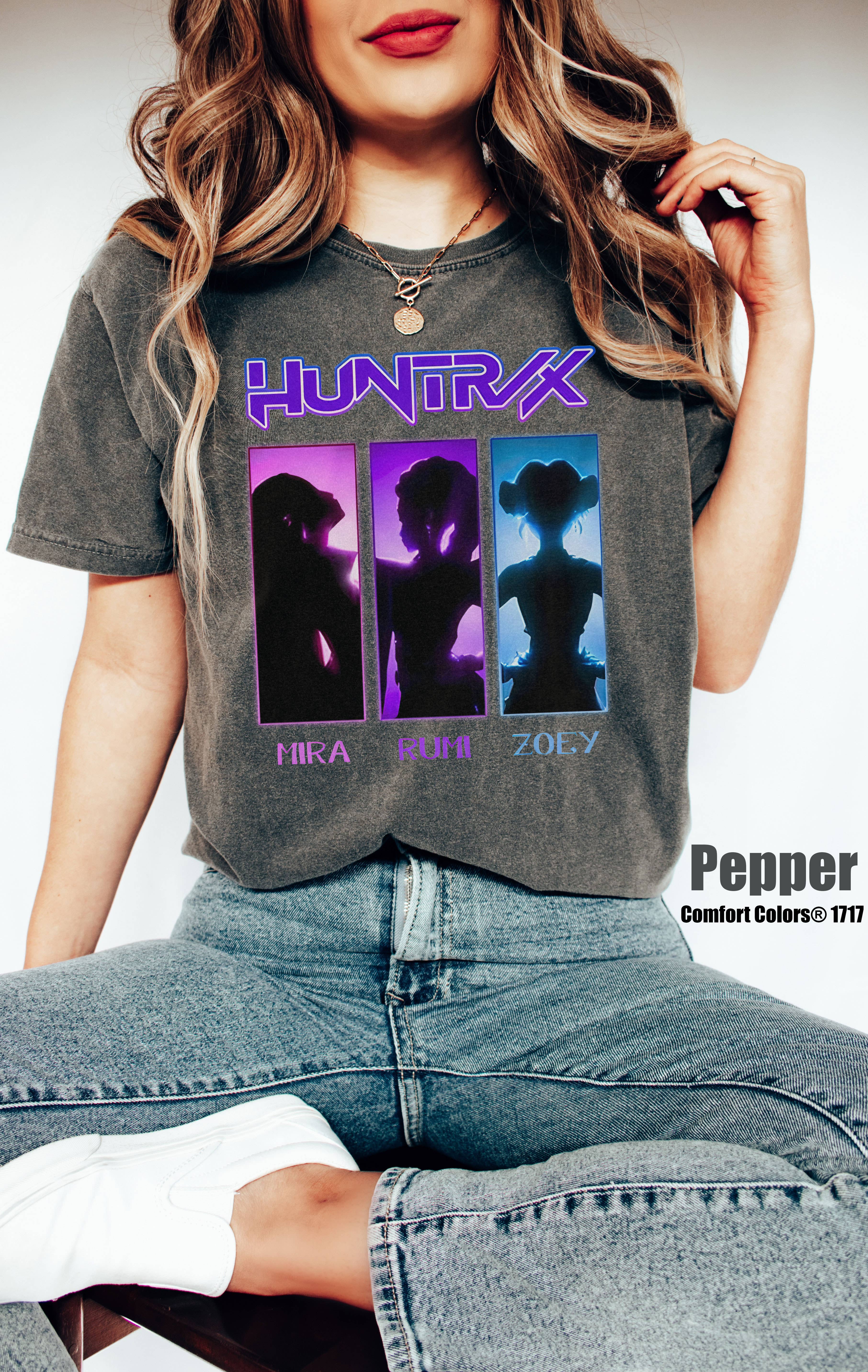 Glaime - Wholesale T-Shirt (Graphic) - Women's - Comfort Colors Demon Hunters Shirt, Huntrix Rumi Zoey Mira4