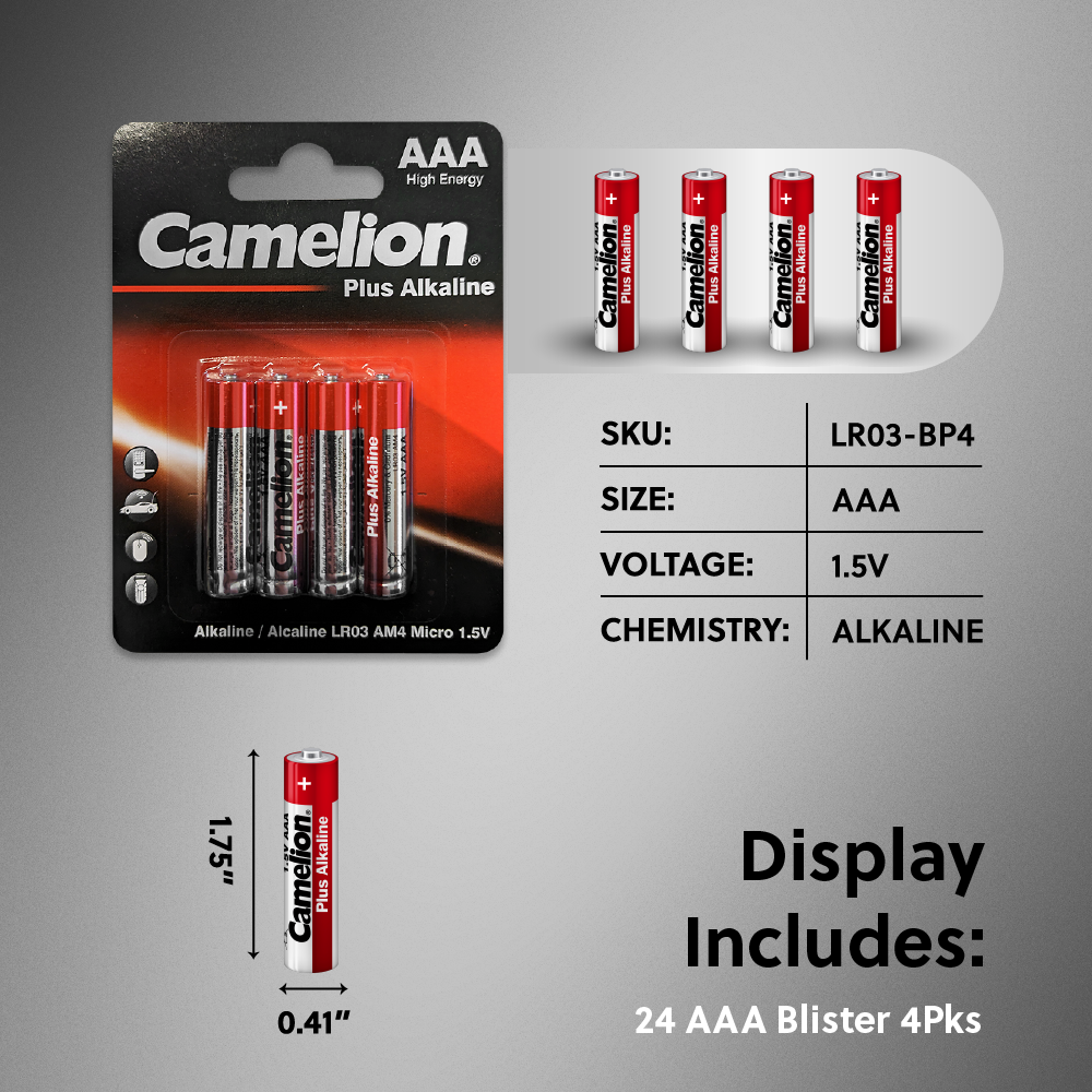 Camelion Battery - Vente Présentoir – papeterie et articles fantaisie - Camelion Plus Alkaline 96 pcs. Présentoir de piles5