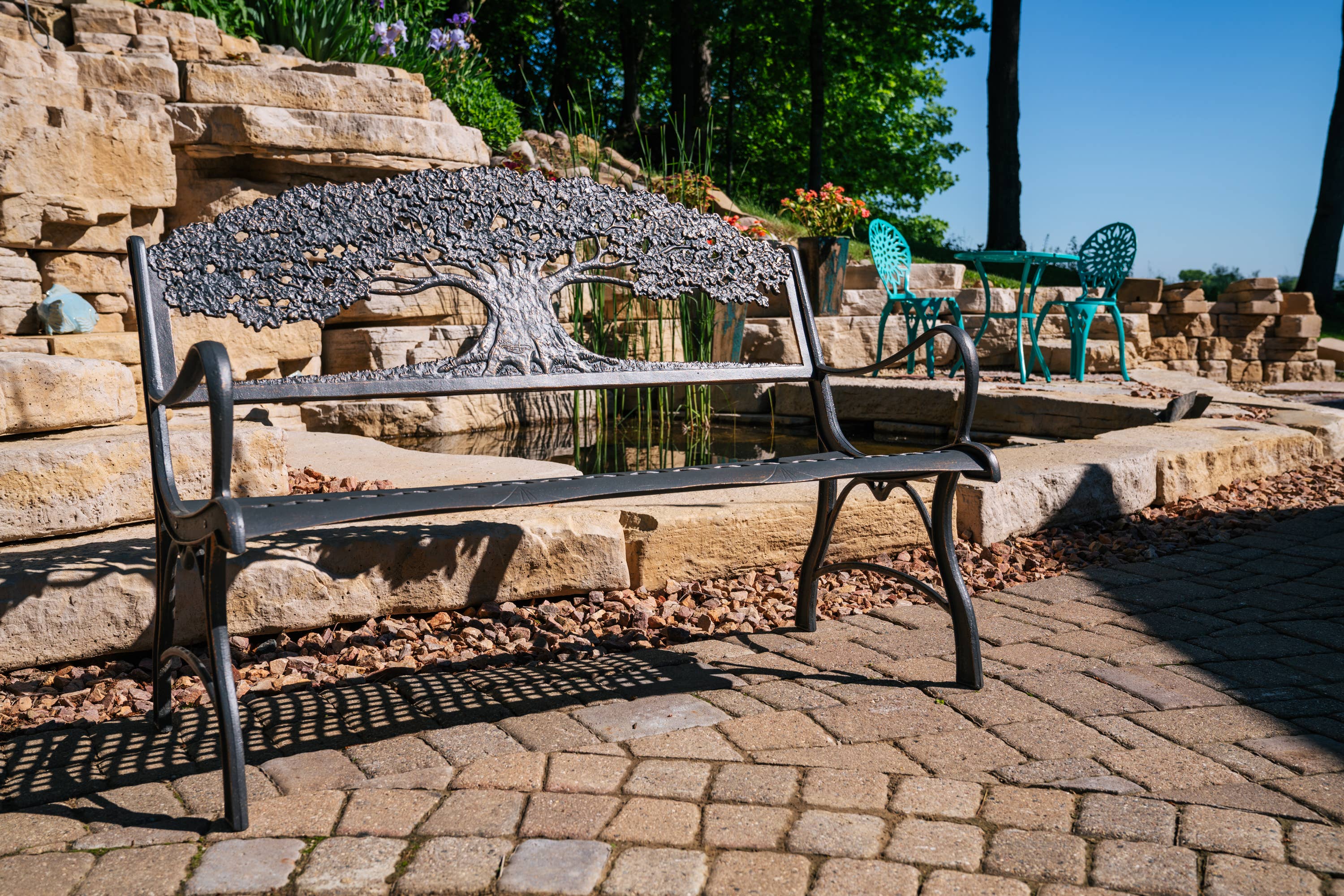 Painted Sky Designs - Vente Bancs - Banc en fonte Tree6