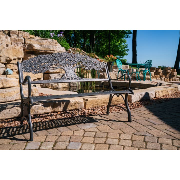 Painted Sky Designs - Vente Bancs - Banc en fonte Tree6