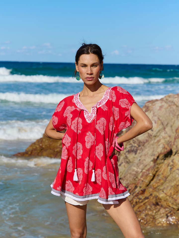 Naudic - Wholesale Blouse – Women’s - Sao Paulo Top Paisley1