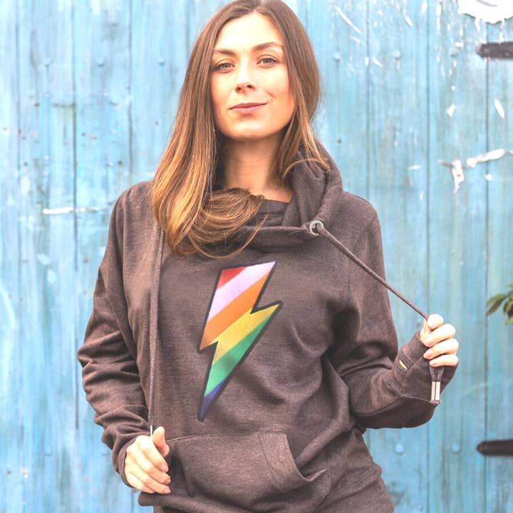 Sudadera con capucha bordada Lightning para venta al por mayor de Percy and Nell Retail Limited