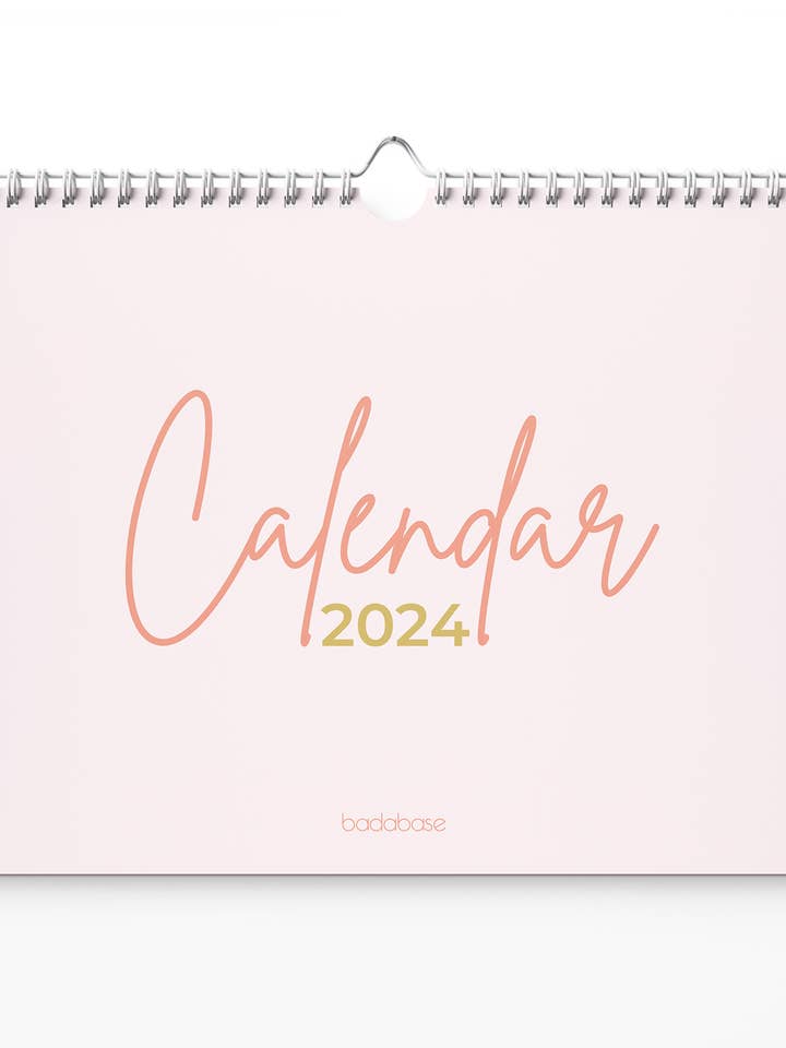 2024 Minimal Wall Planner Calendar, A3 & A4 for wholesale by fabooks