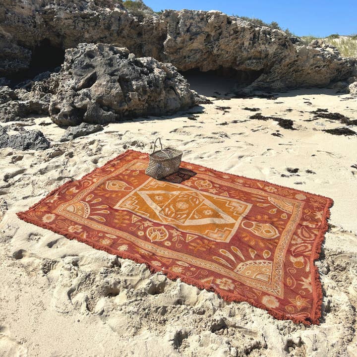 Sunni Scenes - Wholesale Picnic Blanket - Hazel Picnic Rug