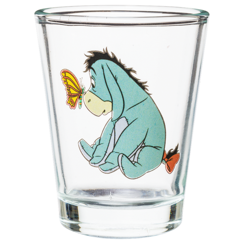 Silver Buffalo - Wholesale Drinking Glass/Cup - Winnie the Pooh Psych Flower 4pc. 1.5oz. Mini Glass Set 4x14