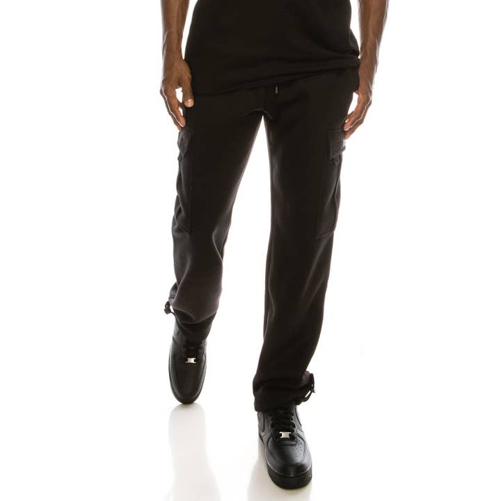 Victorious - Wholesale Pants - Men's - FL77 SOLID FLEECE HEAVYWEIGHT CARGO SWEATPANTS (OPEN PACK)10