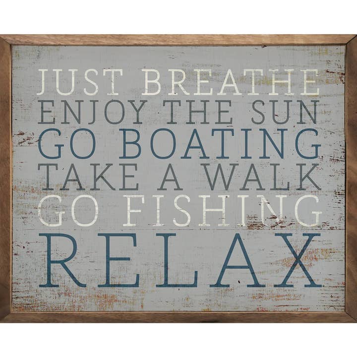 Just Breathe Enjoy The Sun Gray for wholesale by Kendrick Home