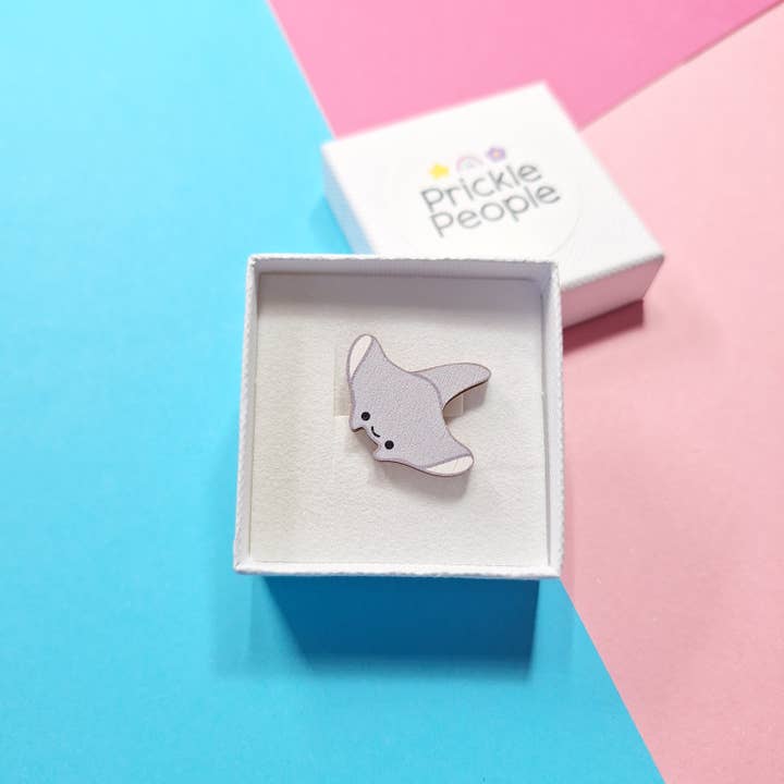 Prickle People - Wholesale Brooch - Manta Ray Pin - Handmade Sting Ray Brooch