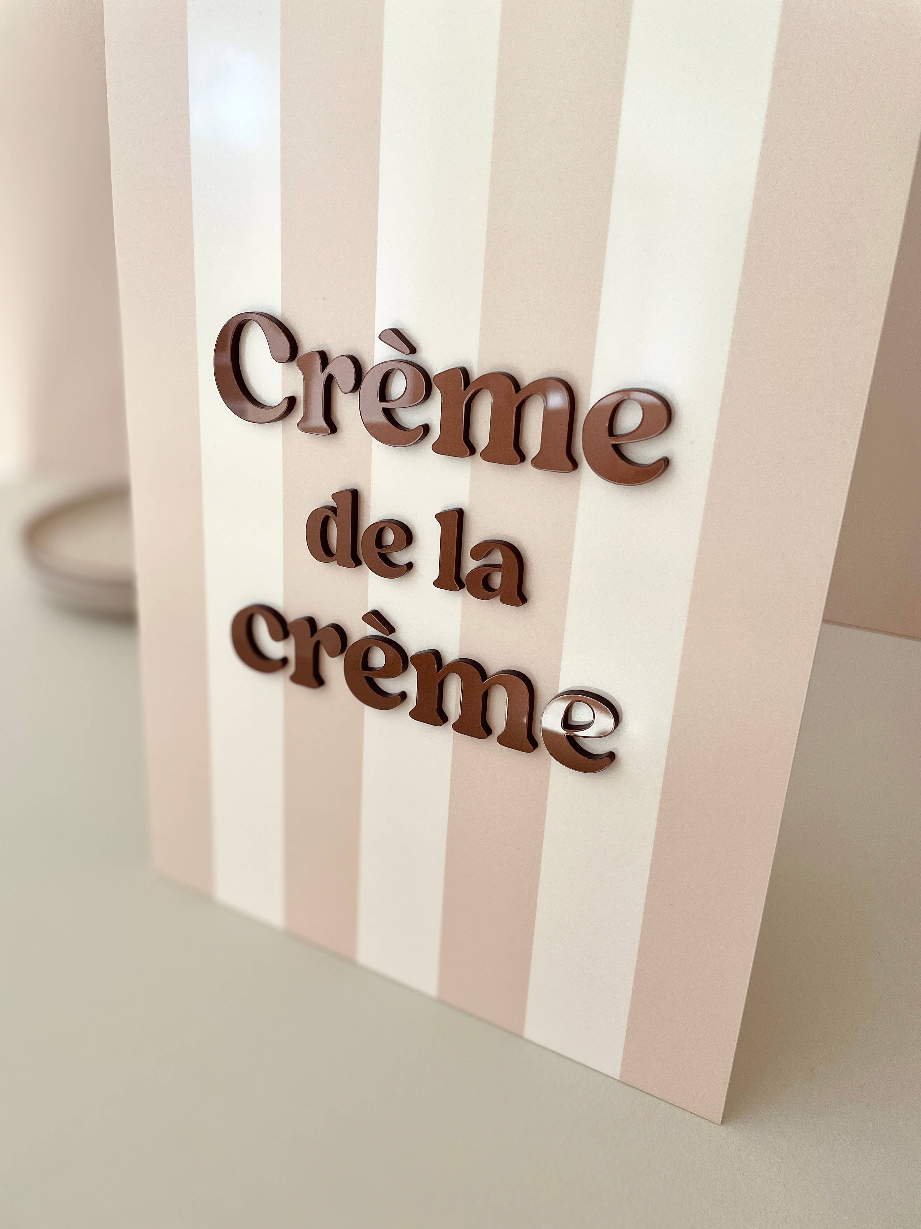 Print Your Love - Wholesale Sign - Crème de la crème poster1