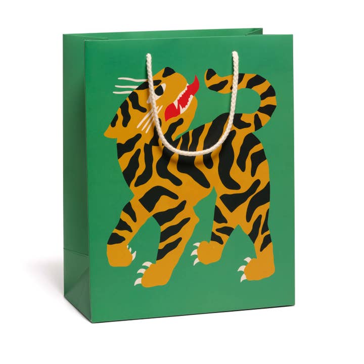 Grand sac cadeau Tigre grondant pour la vente par Red Cap Cards