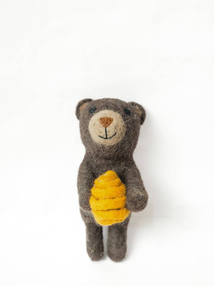 Brown Bear Finger Puppet for wholesale by Silk Road Bazaar