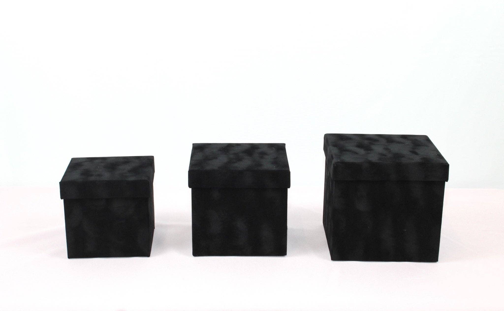 Elegant Design Supply - Wholesale Decorative Box - Velvet Cube Square Flower Hat Box with Lid4
