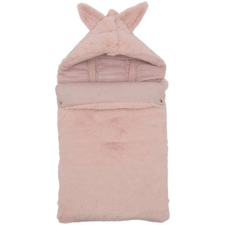 Kunstfell-Babysack mit Baumwollgaze gefüttert - Blütenblatt für den Großhandel von BB&Co