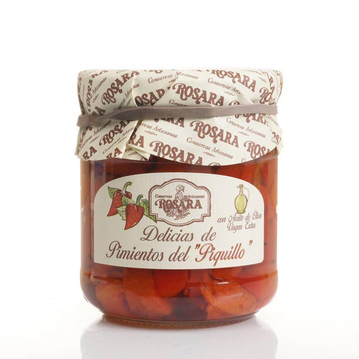Conservas Rosara - Wholesale Pickled Vegetables - DELICACIES OF PIQUILLO PEPPERS JAR 212 ml.2