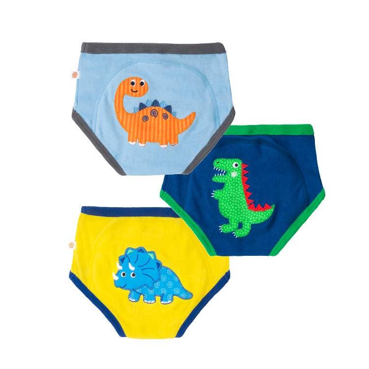 ZOOCCHINI - Wholesale Underwear/Diaper Cover - Baby - Organic Cotton 3 PC Potty Training Set - Jurassic Pals1