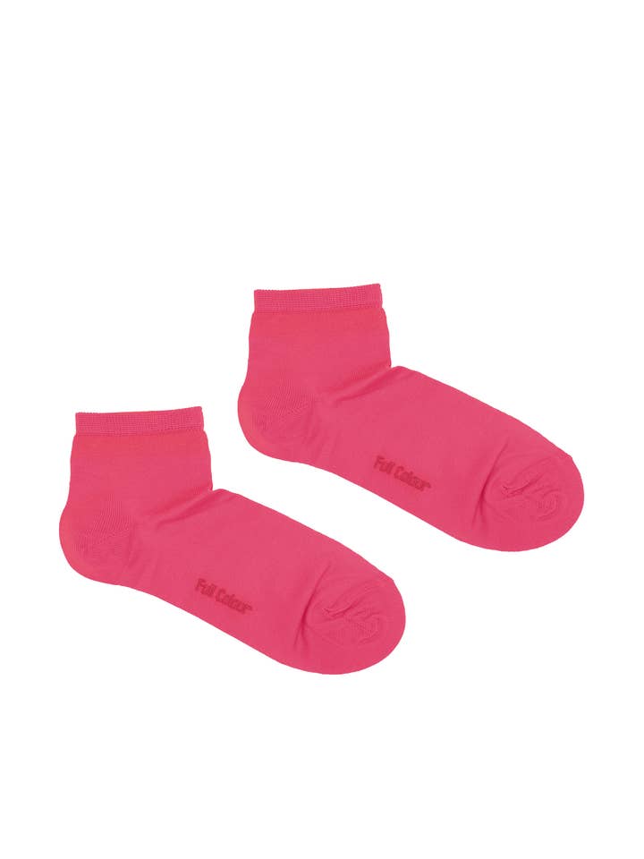 PLAIN MERCERIZED ANKLE SOCK FUCHSIA for wholesale by Full Colour