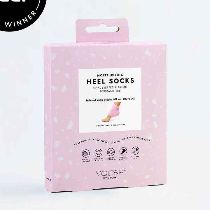VOESH New York - Wholesale Moisturizing Socks - Moisturizing Heel Socks Retail - Pink4
