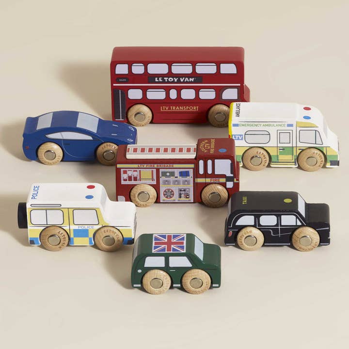 London Toy Car Set for wholesale by Le Toy Van, Inc.