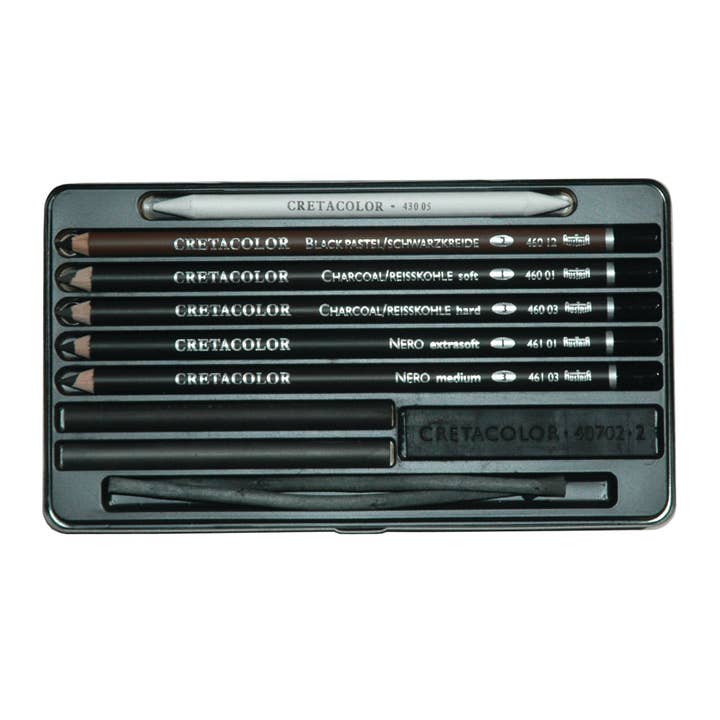 MacPherson's - Wholesale Painting/Drawing - Cretacolor Noir Charcoal Drawing Set, 11 Pieces