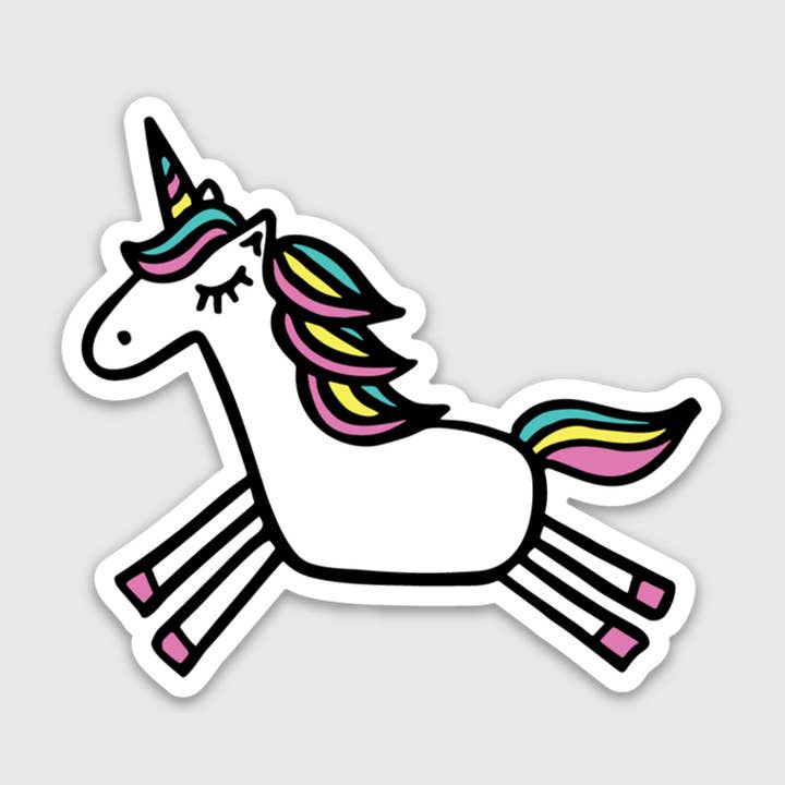 Autocollant licorne pour la vente par Brittany Paige