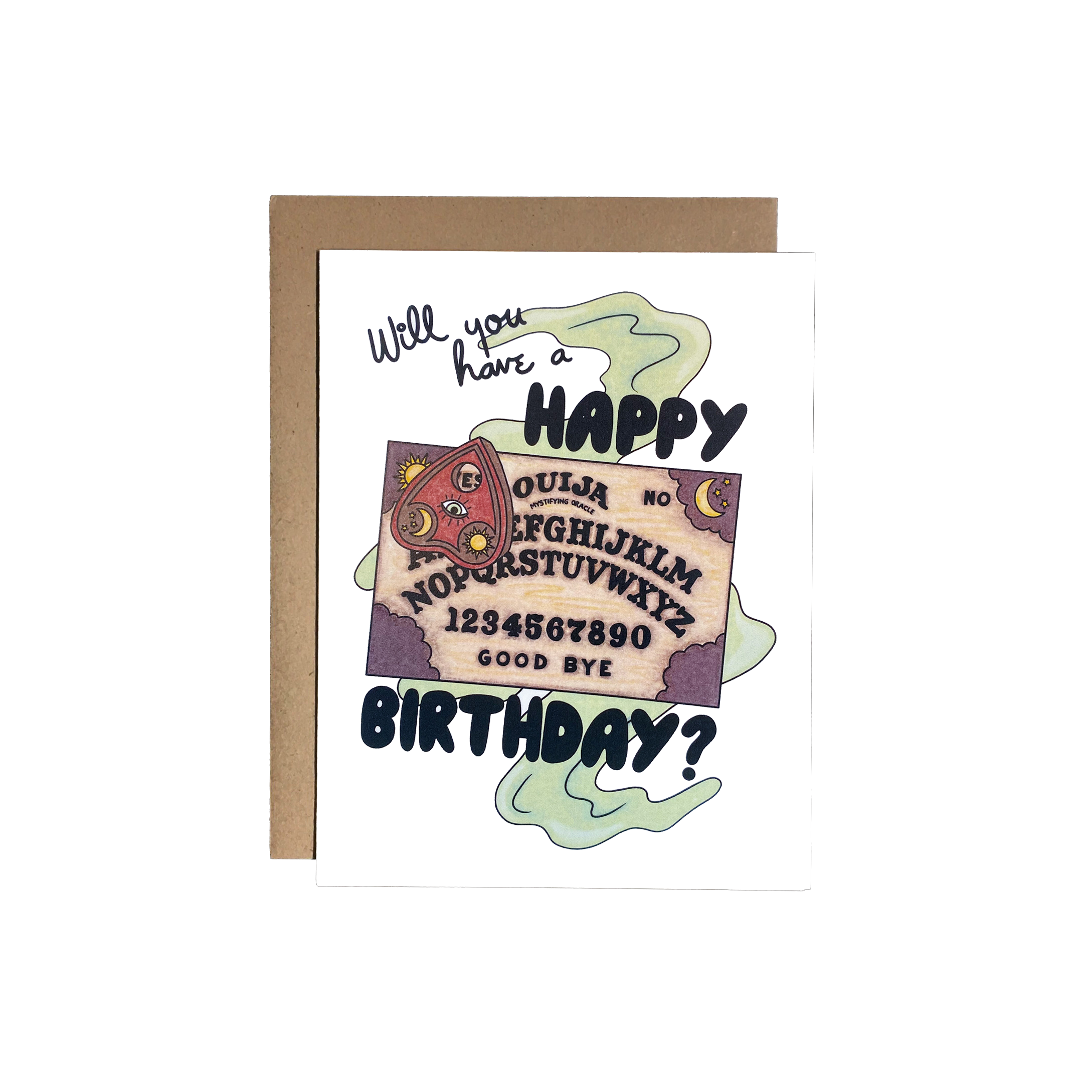 Chateau Blanche – Engroshandel Fødselsdagskort – Fødselsdag Ouija Board Card1