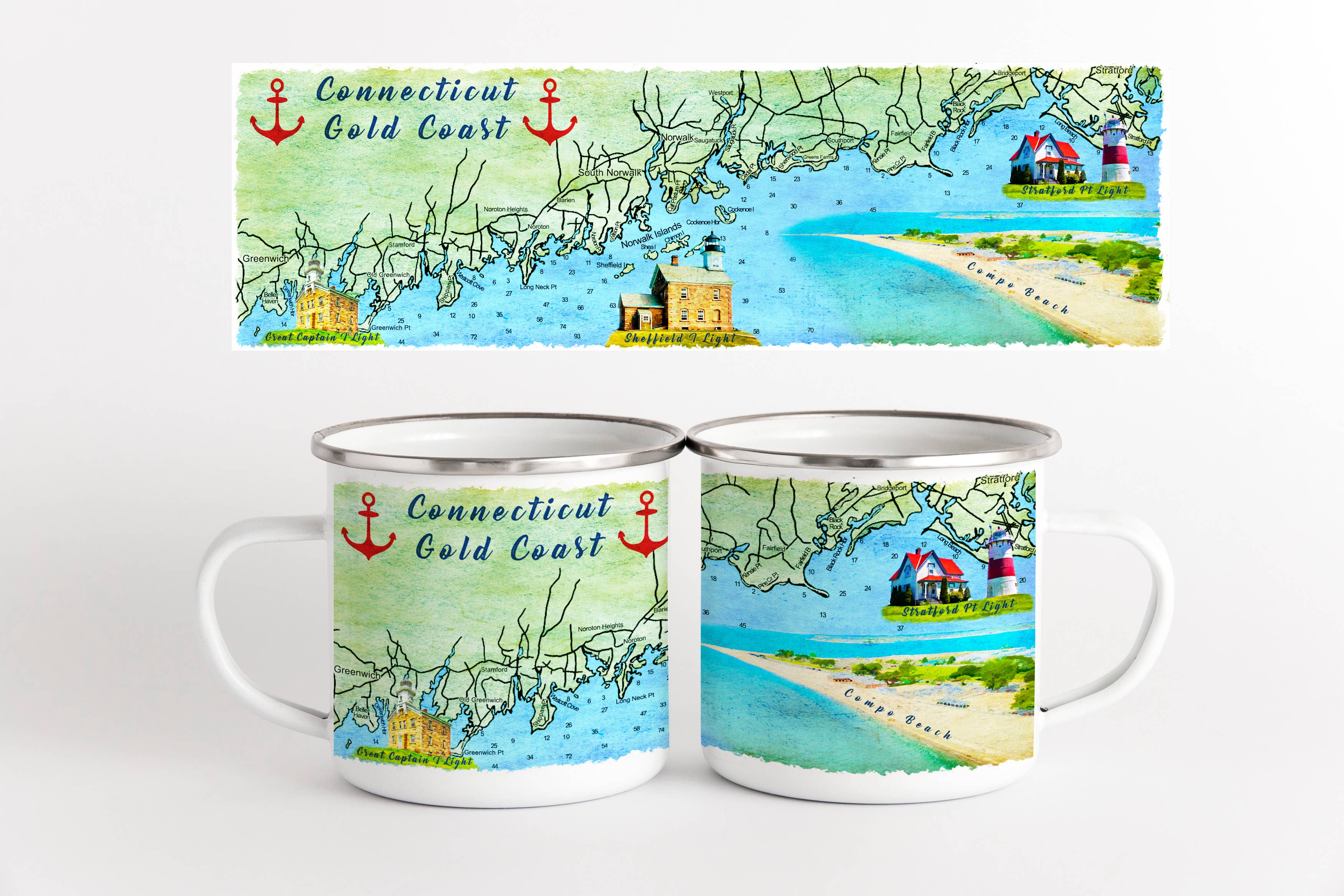 The Traveled Lane® - Wholesale Coffee Mug - Custom Map Landmark Camp Mug, Personalized Map Campfire Mug7