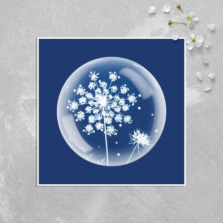 Nature-Inspired Greeting Card Made with Pressed Botanicals for wholesale by The Sun's Recipe