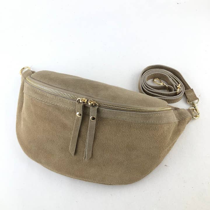 MILANO AMOUR - Wholesale Belt Bag - Women's - POUCH MOSS ECO SUEDE