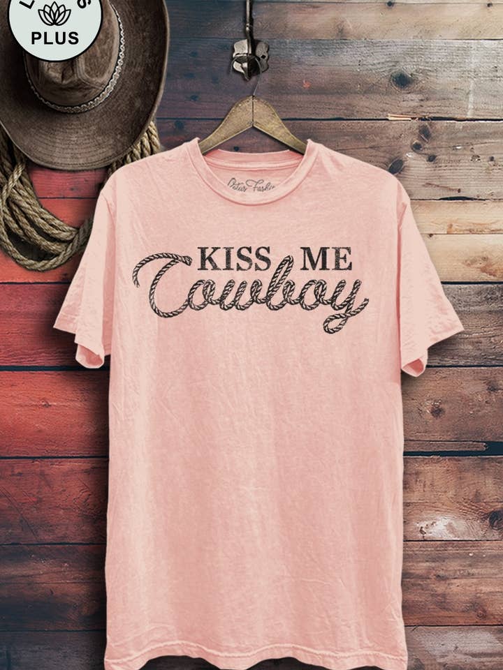 Lotus Fashion Collection - Wholesale T-Shirt (Graphic) - Women's - Kiss Me Cowboy Graphic Top2