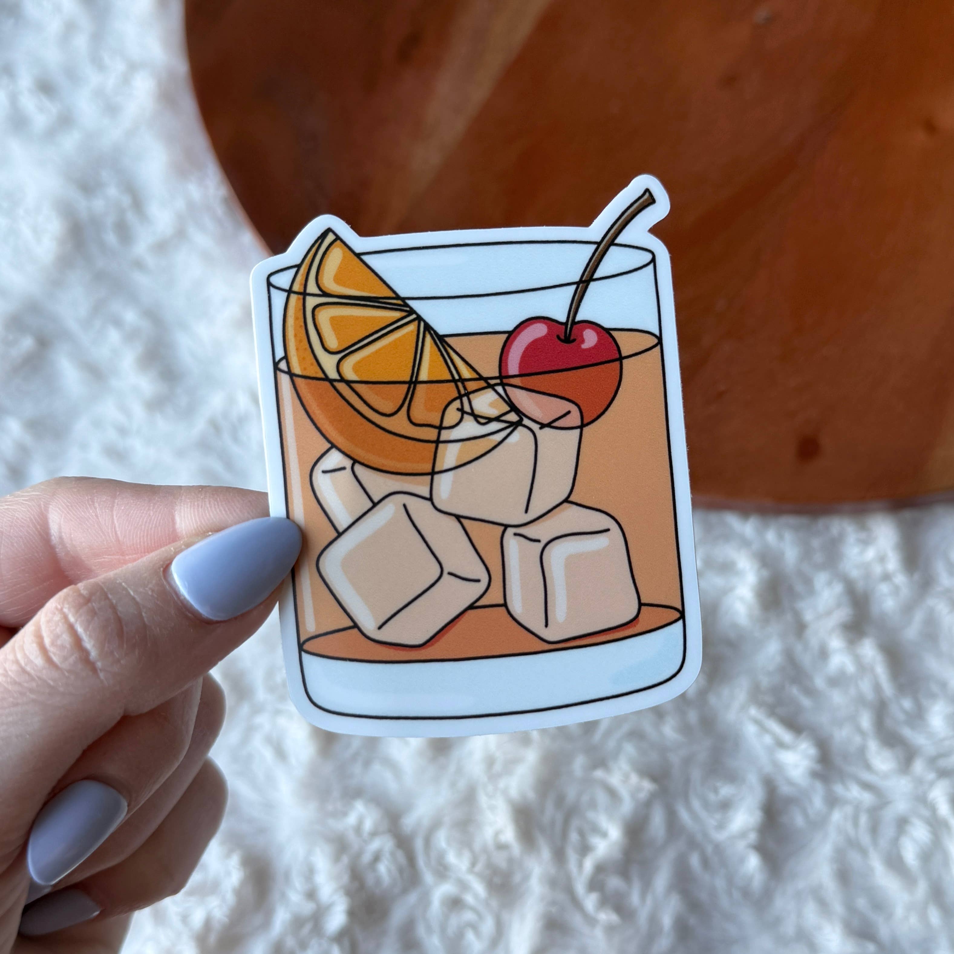 Big Moods - Wholesale Sticker - Old Fashioned Cocktail Sticker0