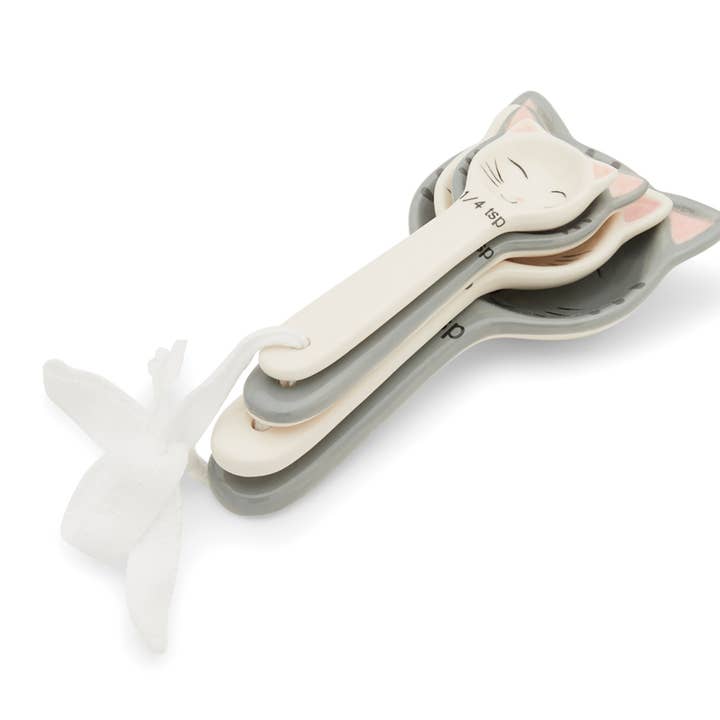 Fox Run Brands - Wholesale Measuring Spoon - Fox Run Cute Little Kittens Ceramic Measuring Spoon,Set of 5