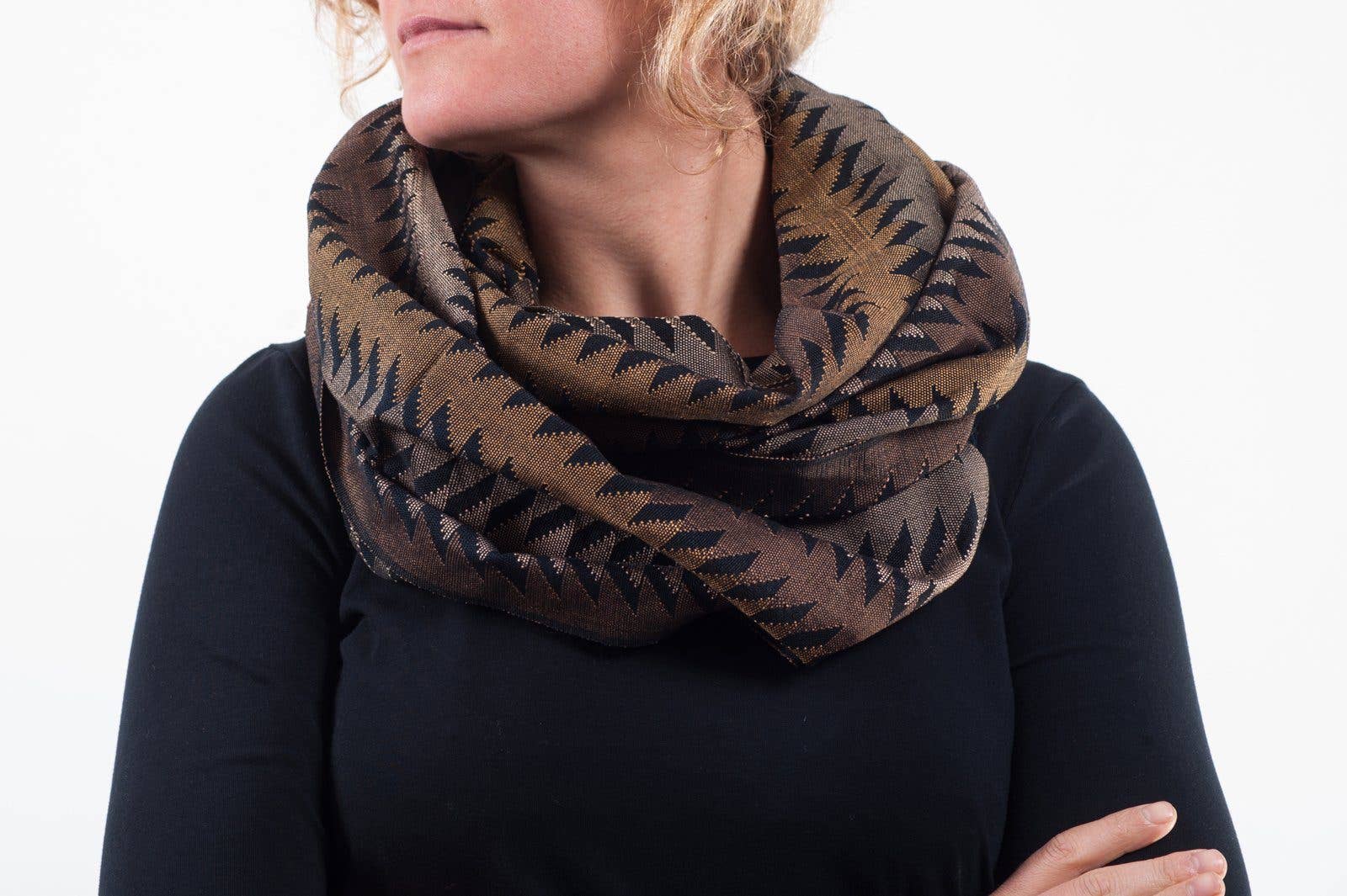 Didi Bahini Fair Trade - Wholesale Scarf - Women's - Warm Spice Dhaka Scarf1