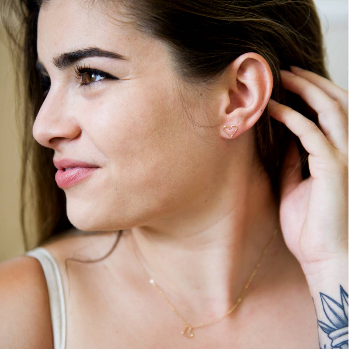 Blossom and Shine - Wholesale Stud/Post Earrings - Heart Stud Earrings | Sterling Silver or 14k Gold Filled4