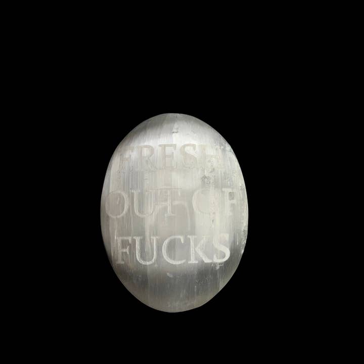 Pelham Grayson Rose - Wholesale Spiritual Stone/Crystal - Humorous Selenite Palm Stones | Singles | (6-7cm)